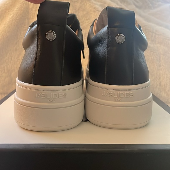 NWT J/SLIDES NOCA Black Leather Sneaker - Picture 9 of 15